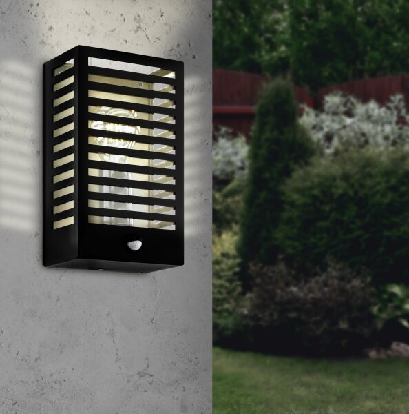 Eglo 900137- Екстериорен аплик със сензор ALAMONTE 1xE27/60W/230V IP44