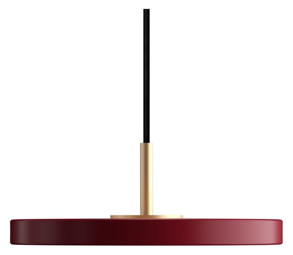 Червено LED висящо осветително тяло с метален абажур ø 15 cm Asteria Micro – UMAGE