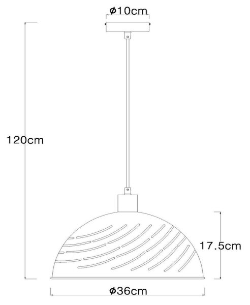 Globo 54660H - Пендел LENNA 1xE27/60W/230V