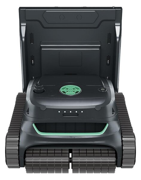 Безкабелен робот за басейни Wybot S2 Pro, 91W, 210 мин, 300 м2, Двойна филтрация, Зарядна станция, Жироскоп, Черен