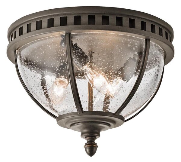 Kichler - Екстериорна лампа HALLERON 3xE14/40W/230V IP44 антрацит