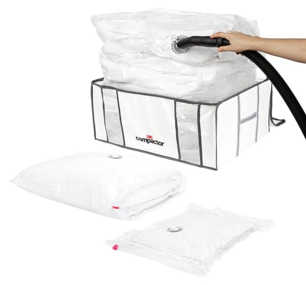 Вакуумна подсилена текстилна кутия за съхранение на дрехи 65x45x26,5 cm Life – Compactor
