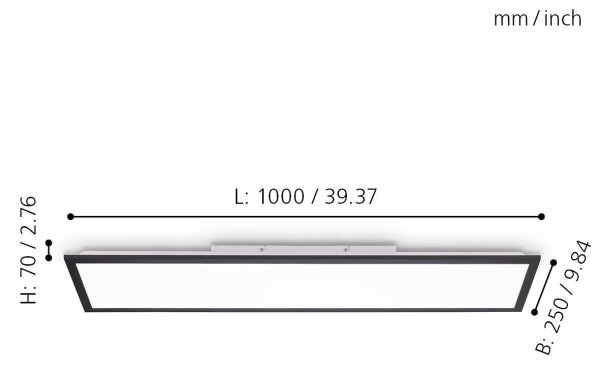 Eglo 75565 - LED Димируем панел BOTAZZO LED/25W/230V 2700-5000K + д.у