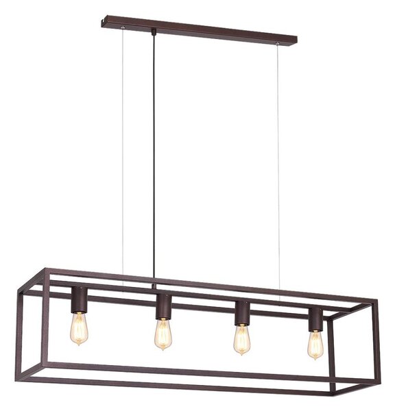 Пендел FRAME 4xE27/60W/230V мед