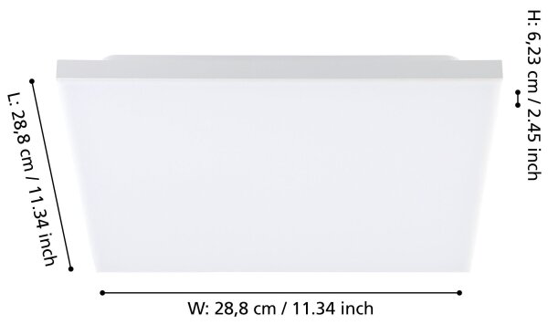 Eglo 900703 - LED Плафон TURCONA LED/10,8W/230V