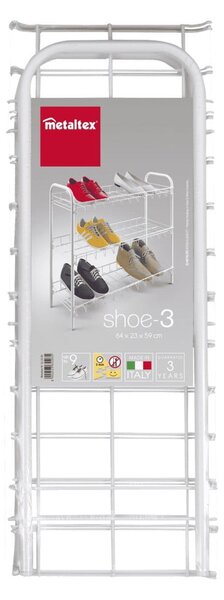 Стелаж за обувки на 3 нива Shoe Rack - Metaltex