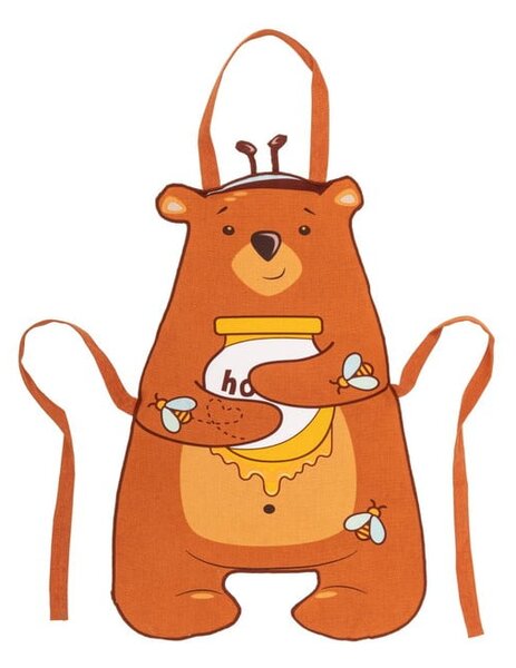 Детска престилка, изработена от рециклиран памук Honey - Tiseco Home Studio