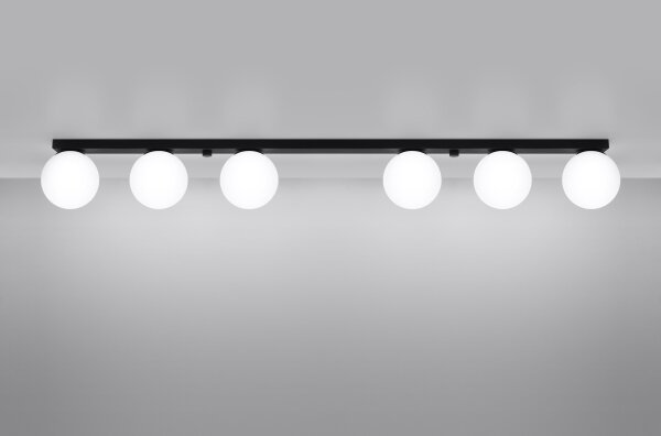 Sollux SL.1155 - Плафониера YOLI 6xG9/12W/230V черен
