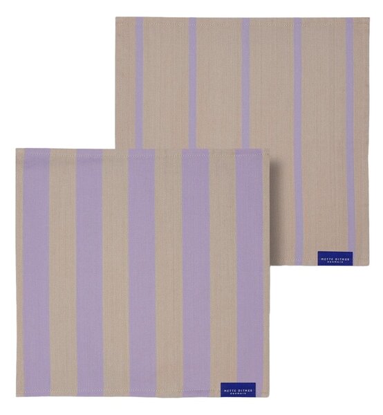 Текстилни салфетки в комплект 2 бр. Stripes – Mette Ditmer Denmark