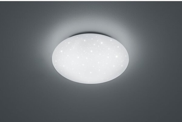 Бяло кръгло LED осветително тяло за таван, диаметър 27 cm Reality Putz