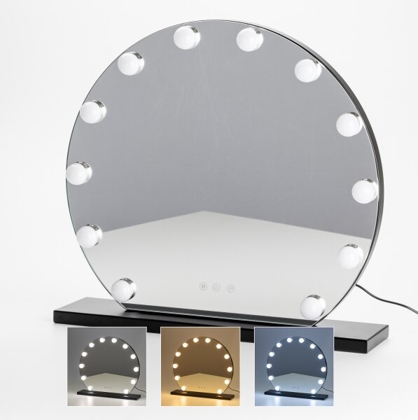 Brilagi - LED регулируемо грим огледало HOLLYWOOD LED/12W/230V 3000/4000/6500K