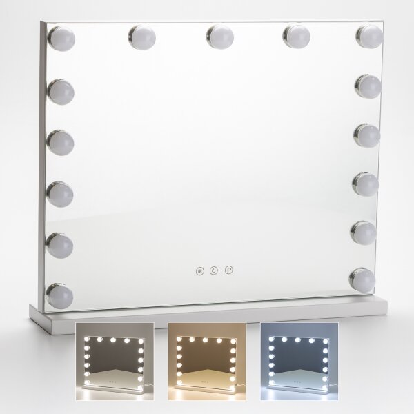 Brilagi - LED регулируемо грим огледало HOLLYWOOD LED/15W/230V 3000-6500K