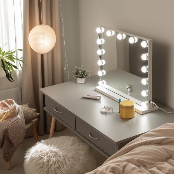 Brilagi - LED регулируемо грим огледало HOLLYWOOD LED/15W/230V 3000-6500K