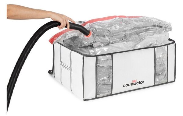 Вакуумна/подсилена текстилна кутия за съхранение на дрехи 65x45x27 cm Life – Compactor
