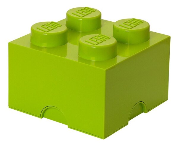 Квадратна кутия за съхранение в зелен цвят - LEGO®