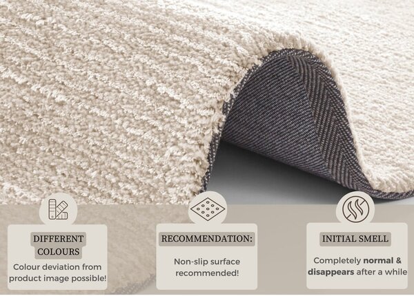 Бежов килим , 120 x 170 cm Supersoft - Mint Rugs
