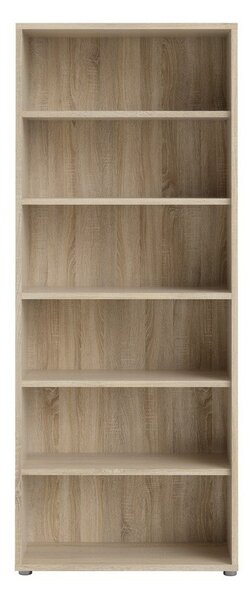 Модулен шкаф за книги в дъбов декор в естествен цвят 89x222 cm Prima - Tvilum
