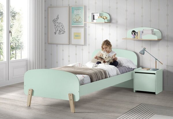 Малък стенен рафт от мента Kiddy - Vipack