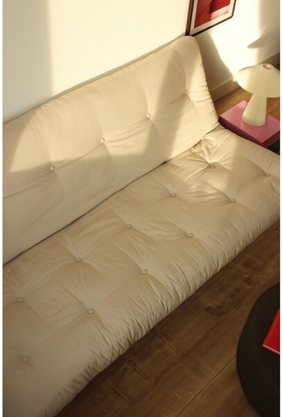 Сиво-бежов ленен диван 200 cm Lean - Karup Design