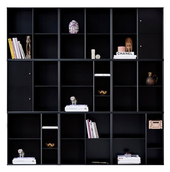 Черна модулна система от рафтове 68,5x69 cm Mistral Kubus - Hammel Furniture