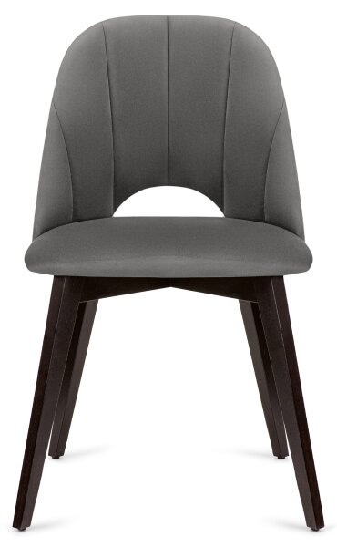 Трапезен стол BOVIO 86x48 см сив/бук