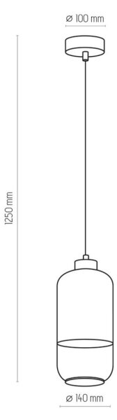 Висящ полилей MARCO 1xE27/60W/230V бял