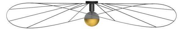 Thoro TH.015 - Прикрепен полилей ESKOLA 1xE27/60W/230V черна