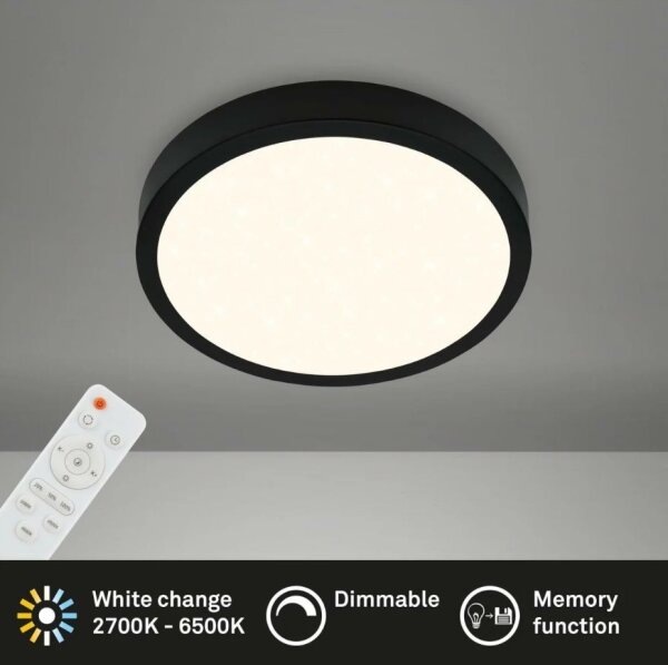 Briloner 3701-015 - LED Димируем плафон RUNA LED/18W/230V + д.у
