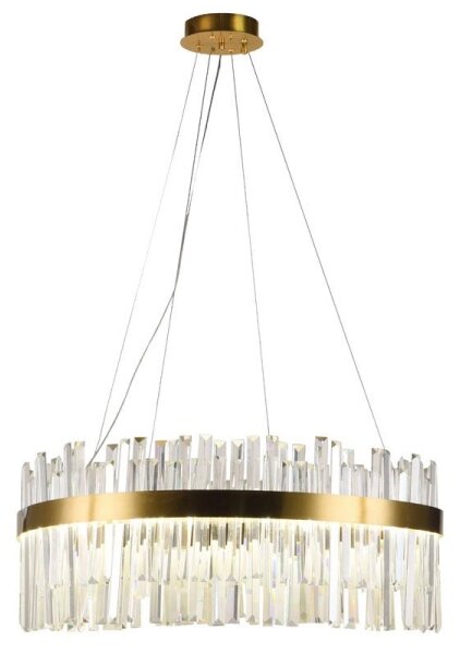 LED Димируем кристален полилей на връв LED/80W/230V + дистанционно управление
