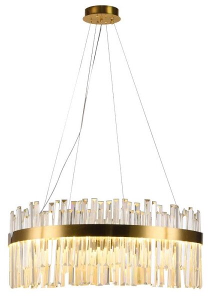 LED Димируем кристален полилей на връв LED/80W/230V + дистанционно управление