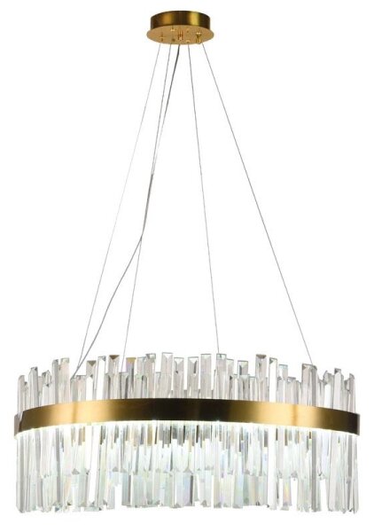 LED Димируем кристален полилей на връв LED/80W/230V + дистанционно управление