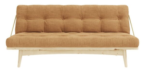 Разтегателен диван горчица 190 cm Folk - Karup Design