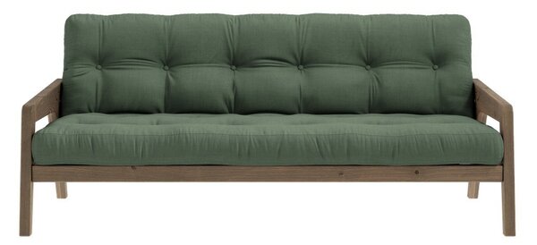 Зелен разтегателен диван 204 cm Grab - Karup Design
