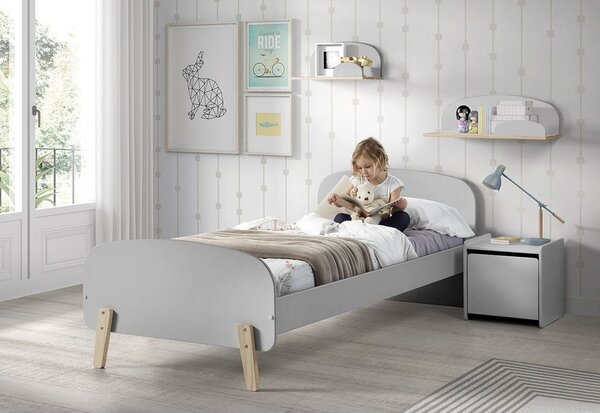 Голям сив стенен рафт Kiddy - Vipack