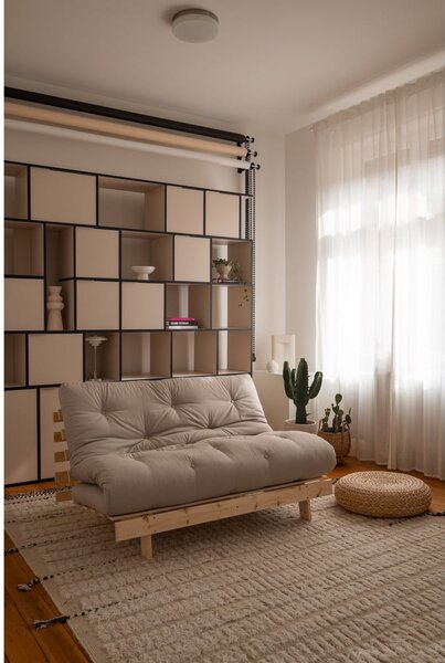 Разтегателен диван в бежово и горчица 140 cm Roots - Karup Design