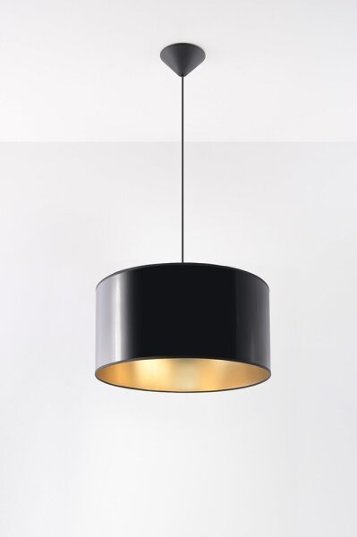 Полилей на верижка LUXOR 40 1xE27/60W/230V златна/черна