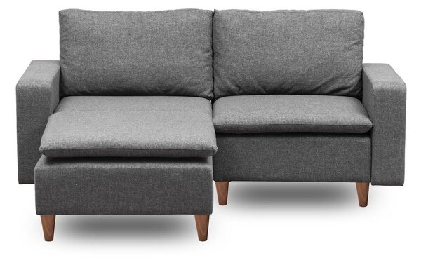Сив ъглов диван (ляв ъгъл) Lungo – Balcab Home