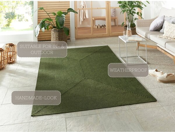 Зелен външен килим 150x80 cm - NORTHRUGS