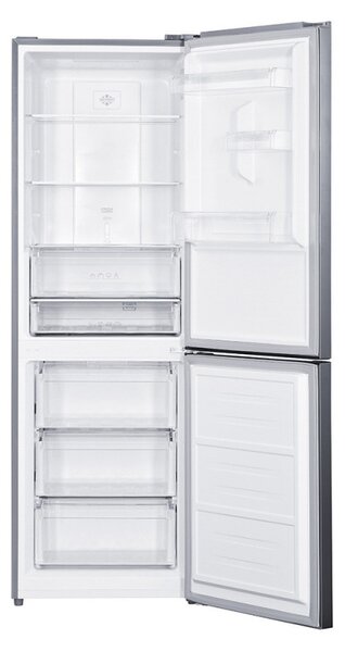 Хладилник с фризер Muhler NFC185IE, 323 л, Клас Е, No Frost, Реверсивна врата, Дисплей, R600a, Тъмносив