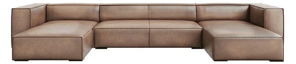 Ъглов диван от светлокафява кожа (U-образен) Madame - Windsor & Co Sofas