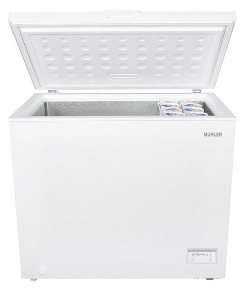 Фризерна ракла Muhler CF270WE, 246 л, Клас E, 40 dB, R600a, Бял