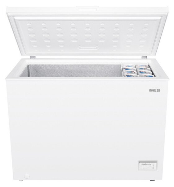 Фризерна ракла Muhler CF300WE, 287 л, Клас E, 40 dB, R600a, Бял