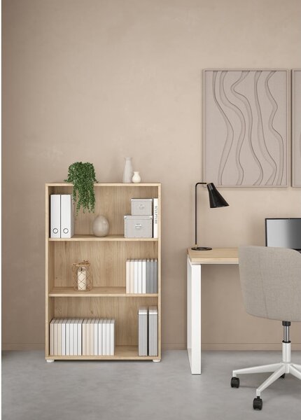 Етажерка за книги в дъбов декор в естествен цвят 80x124 cm Sign - Tvilum