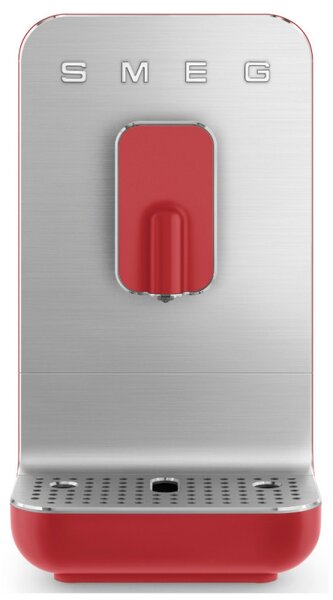 Еспресо машина SMEG Collezione BCC01RDMEU, 1350 W, 19 bar, 1.4 л, 8 функции, Вградена мелачка, Червен