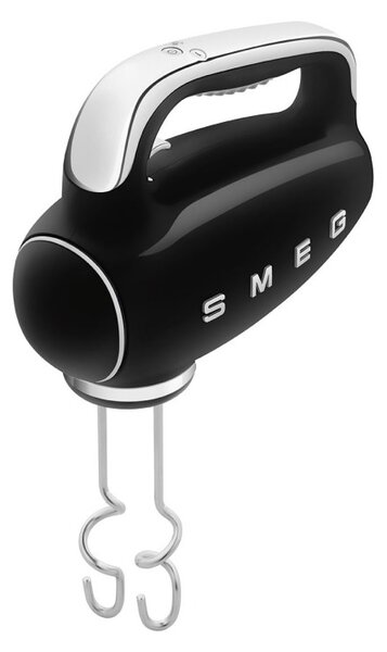 Ръчен миксер SMEG 50's Style HMF01BLEU, 250W, 9 скорости, Турбо, Скрит LED дисплей, Таймер, Аксесоари, Черен