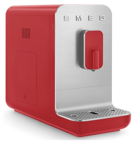 Еспресо машина SMEG Collezione BCC01RDMEU, 1350 W, 19 bar, 1.4 л, 8 функции, Вградена мелачка, Червен