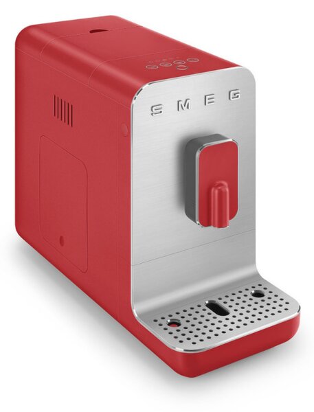 Еспресо машина SMEG Collezione BCC01RDMEU, 1350 W, 19 bar, 1.4 л, 8 функции, Вградена мелачка, Червен