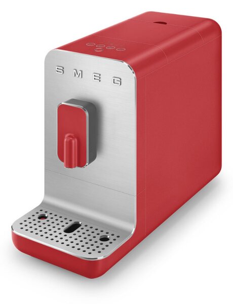 Еспресо машина SMEG Collezione BCC01RDMEU, 1350 W, 19 bar, 1.4 л, 8 функции, Вградена мелачка, Червен