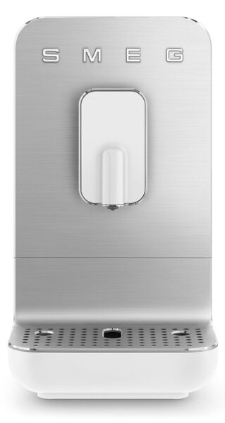 Еспресо машина SMEG Collezione BCC11WHMEU, 1350 W, 19 bar, 1.4 л, 8 функции, Вградена мелачка, Бял