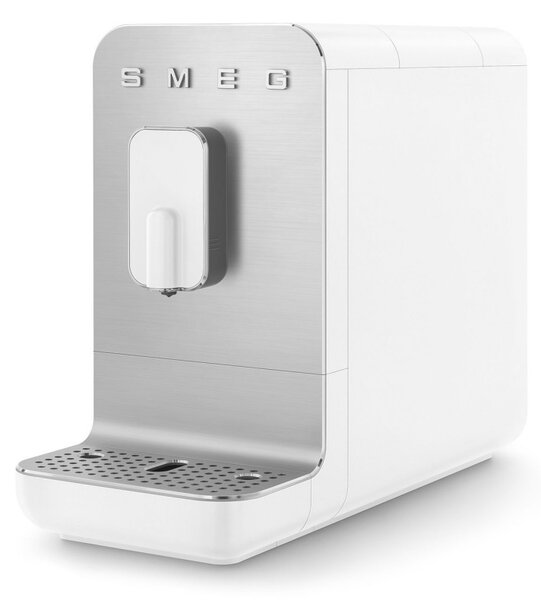Еспресо машина SMEG Collezione BCC11WHMEU, 1350 W, 19 bar, 1.4 л, 8 функции, Вградена мелачка, Бял